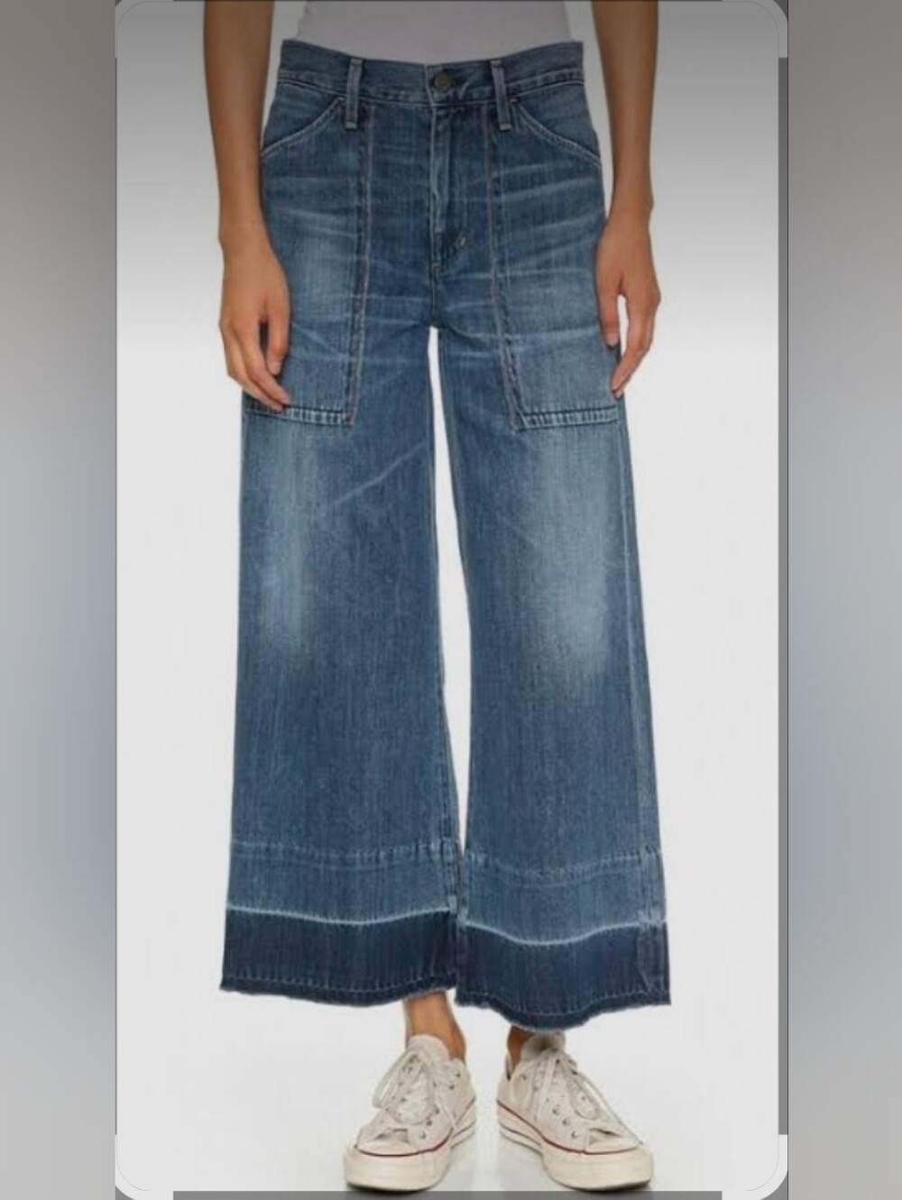 Citizens of Humanity Melanie High-Rise Wide-Leg Jeans, Size 27